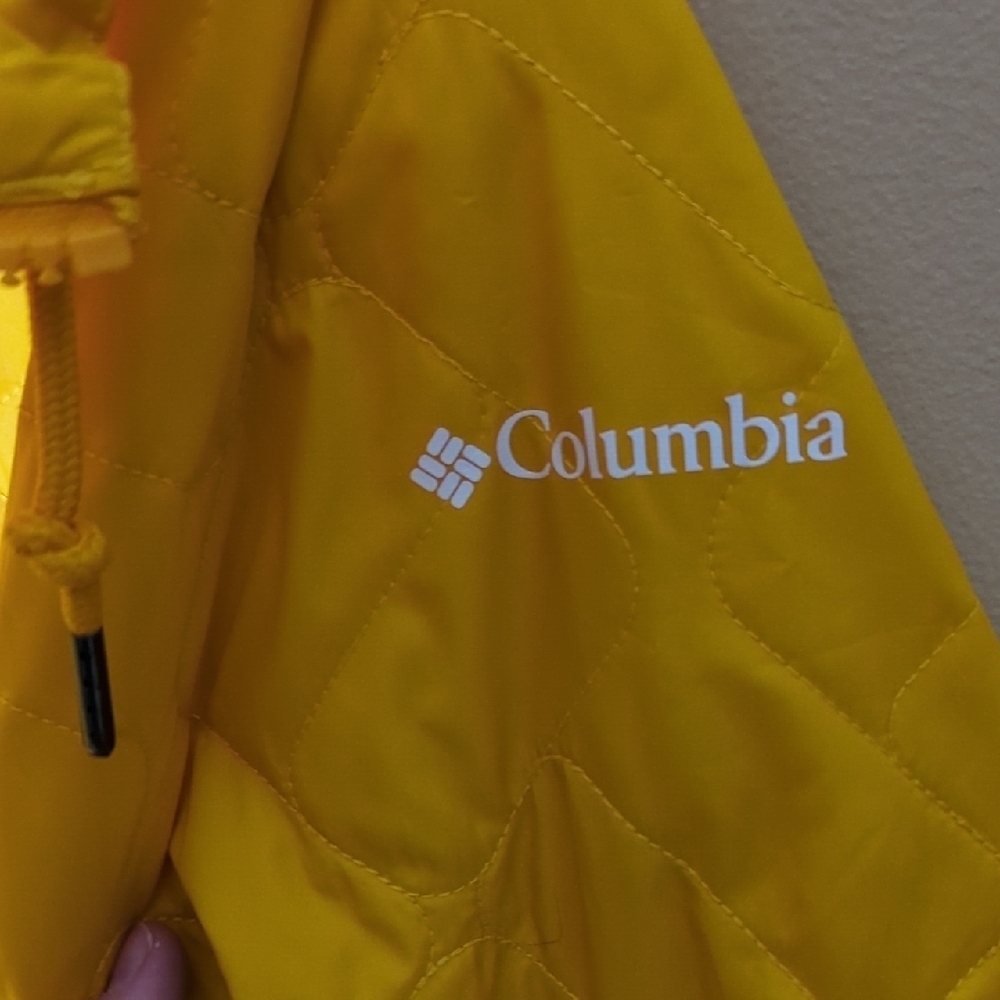 Columbia Sunny Yellow Winter Insulated Bomber Jacket - Picture 6 of 12